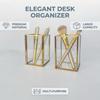 Glass Pen Holder Clear Pencil Cup Desk Organizer Transparent Office Supplies Holder for Pens Pencils Markers Makeup Brush Holder