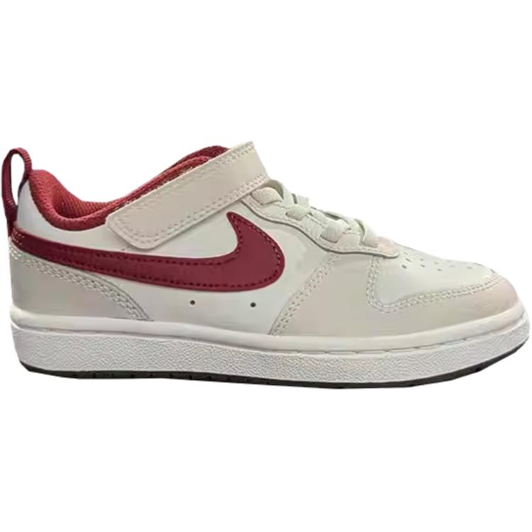 Nike Кроссовки для скейтбординга Court Borough, универсальные, удобные, низкие, для детей, детские кроссовки, светло-красные IQ9798-161