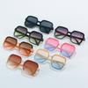 Trend Personality Outdoor Uv Protection Glasses Gradient Ocean Piece Sunglasses Rice Nail Large Frame Sunshade Glasses