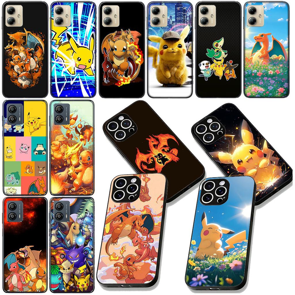 Charmander P-Pikachus P-Pokemons Phone Cover for Motorola Moto Edge 70 60 Fusion NEO Pro G Stylus G56 G96 G52 G04 G05 20 Case