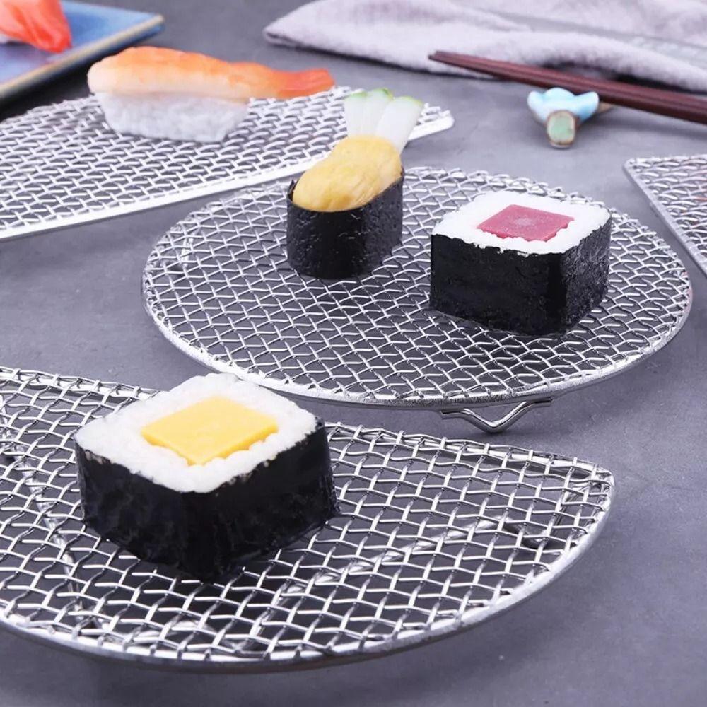 Полукруглая/Круглая сетка для жарки темпуры Прочная сетка для барбекю Новая сетка для сушки