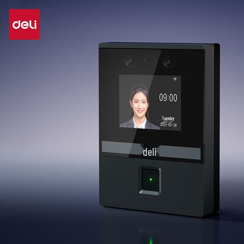 Deli AL930C Facial Fingerprint Time Attendance System CN plug (adapter included)