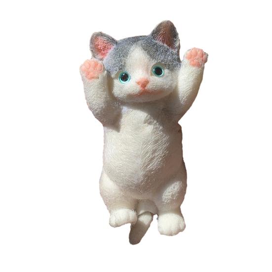 Реалистичная игрушка для кошек, сжимающая медленно восстанавливающийся мягкий TPR, снимает стресс, беспокойство, портативная для детей, подростков, взрослых, котят, животных, сжимающих сенсорную игрушку-фиджет