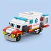 122 шт. 6 в 1, машина скорой помощи, эскорт, вертолет, фельдшер, доктор, мини-погрузчик, классическая модель, строительные блоки, наборы кирпичей, игрушечный город