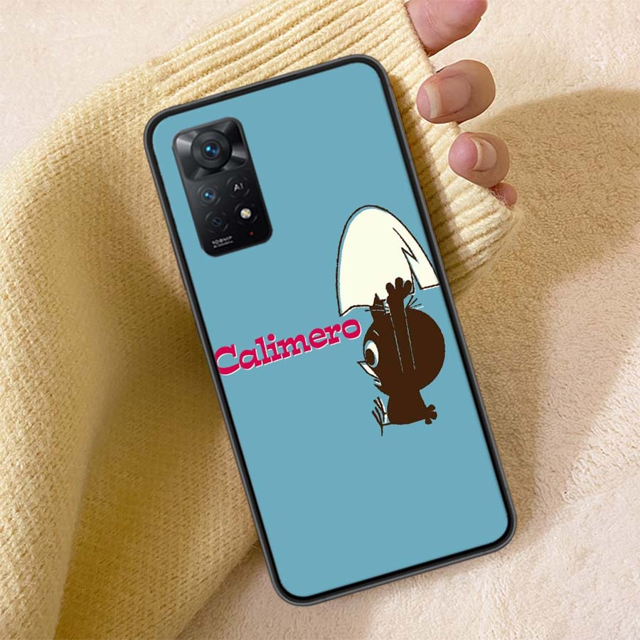 Calimero Cute Cartoon Duck Phone Case For Redmi 13C 14C Note 14 13 Pro Plus 5G Clear Capa 12 12C 10A 10C 10 9A 9C 9T 9 8 Pro Cov