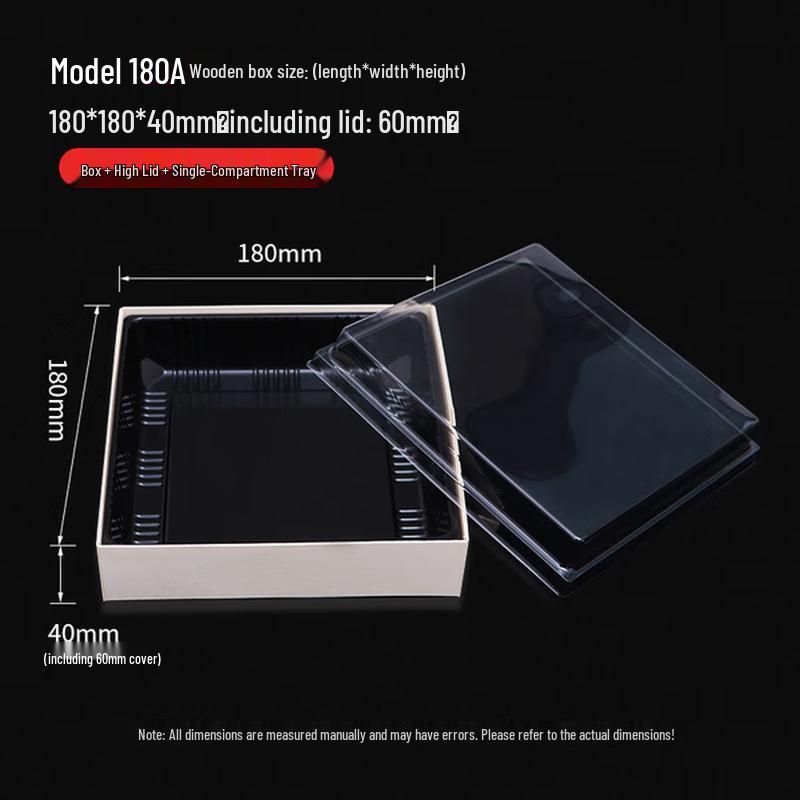 COFLYEE Disposable Solid Wood 9-Compartment Takeaway Boxes