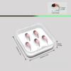 1.1g Luminous Sinking Nymph Weighted Copper Head Ice Fishing Jigs Larvae Bait Ice Fly for Panfish Perch Winter Fishing Tackle