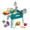 Kids Kitchen Play Sink Toy Set, Play Sink with Running Water, Kitchen Play Sink Toy Role Play Kitchen Set Gift for Boys Girls