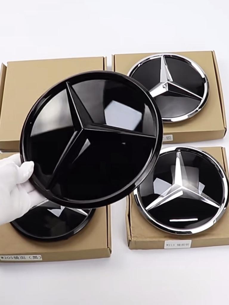 Эмблема на решетку радиатора в стиле сетки для Mercedes-Benz W205 W212 W213 W204 ML W166 CLA C117 A W176 W177 C W204 E GLK X204 GLA GLC