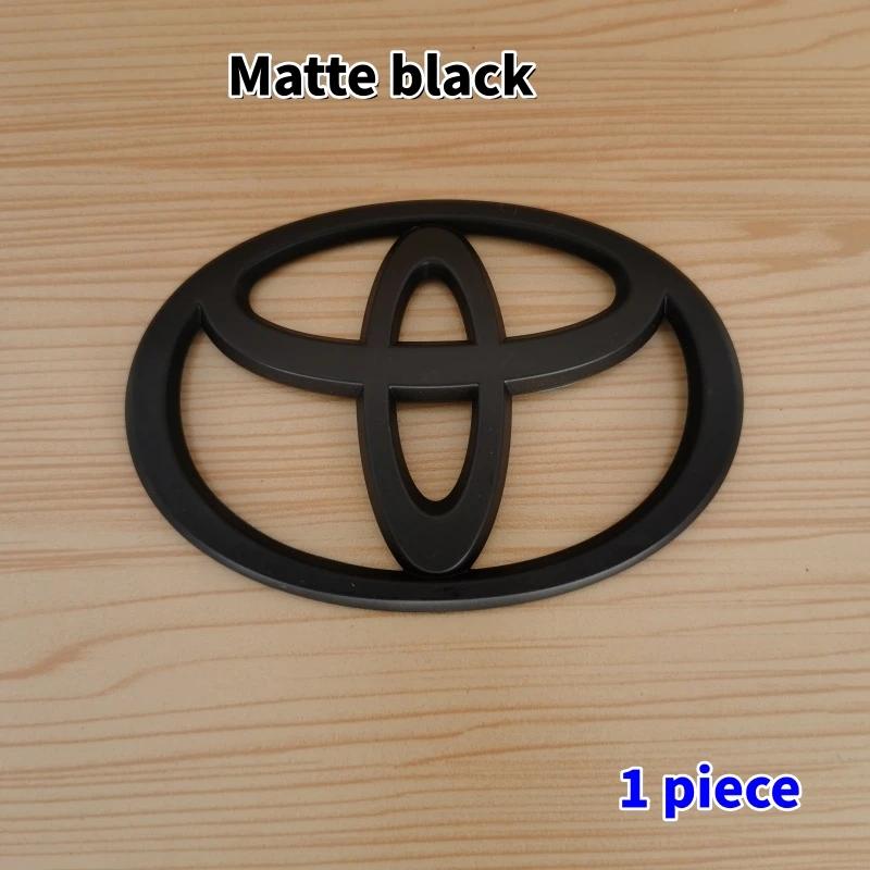 uwhpc2 3D Car Emblem sticker For Toyota Front Grill Hood Rear Trunk Logo Corolla Camry RAV4 Hilux Yaris Prius Prado Badge Accessory