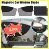 4 PCS Car Sunshade Window Magnetic Car Sun Shade Car Side Window Suction Curtain Sunscreen Heat Insulation Sun Covers