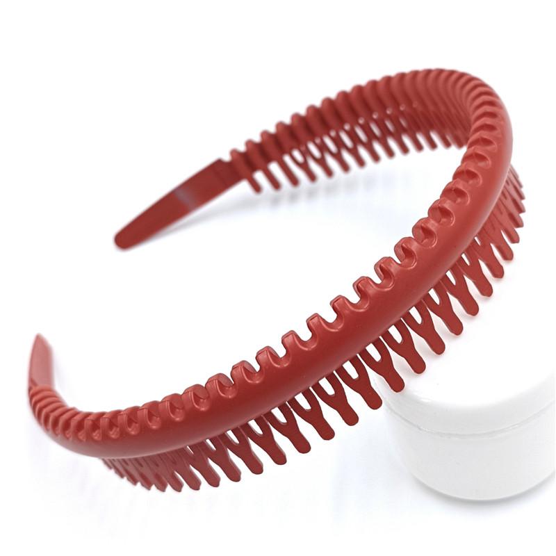 Female Hair Accessories Hairband Headwear Hairband Women Girls Headdress Solid Cloth Headband Wrap Hair Hoop Bezel With Teeth