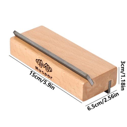 Guitar Fret Edge File | Fret Leveling File Base 35/90 Degree Fret End Chamfer File - 2-in-1 Wood Cutting Edge Tool for Fret End Dressing - Luthier's T
