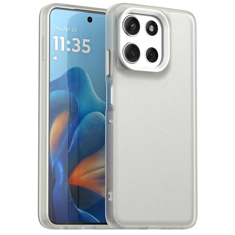 Противоударный чехол конфетного цвета для Motorola Moto G56 Матовый ПК Прозрачная задняя крышка Чехол для Moto G56 G66j G66y G86 Чехол для Moto G56
