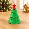 Creative Stocking Stuffers Christmas Tree Fidget Toy, 3D Printed Flexible Sensory Decompression Transformation Interactive Gifts Figurine for
