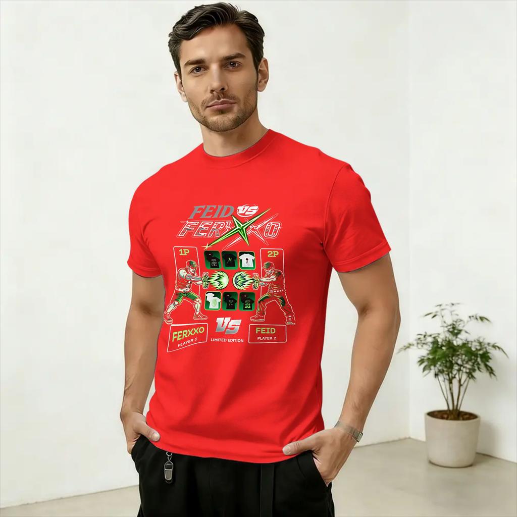 Ferxxo Feid T Shirt Summer Cotton TShirts For Unisex Fashion Pattern Tshirt Short Sleeves Vintage Top Tees
