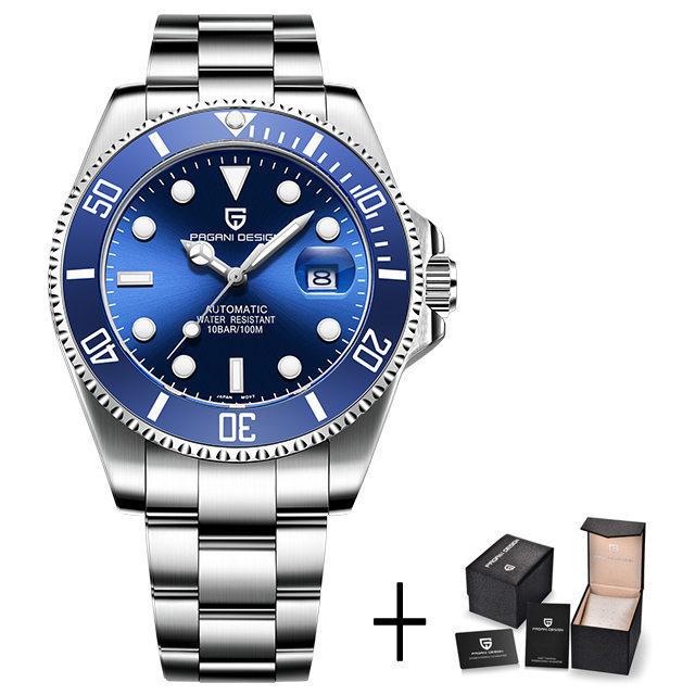 Pagani Design Luxury Men's Watch Sapphire Glass Stainless Steel Diving Machinery Watch Business Men's Automatic Watch