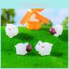 Cute Luminous Sheep Resin Figures For Miniature Garden And Fairy Landscapes