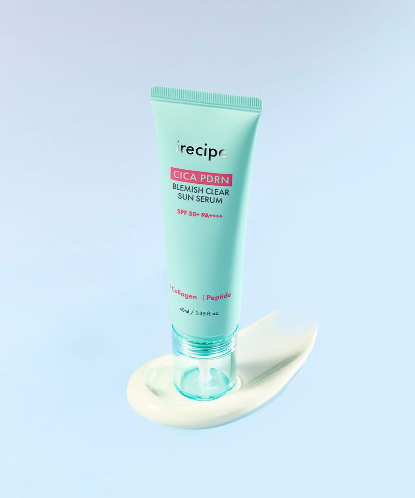 [Irecipe] Cica PDRN Trace Clear Успокаивающая солнцезащитная сыворотка 40 мл