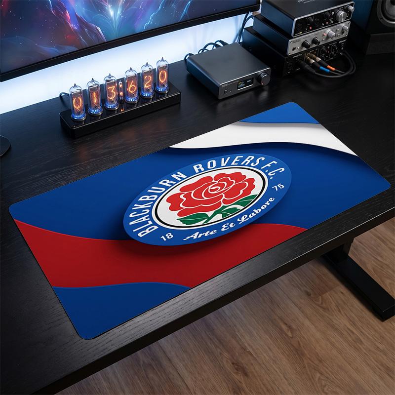 Blackburn Rovers Football Print Large Mouse Pad, Anti-Slip Extended Gaming Desk Mat for Office Home