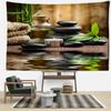 Bamboo Forest And Stone Scenery Tapestry Wall Hanging Bohemian Natural Scenery Minimalist Art Room Bedroom Home Decor