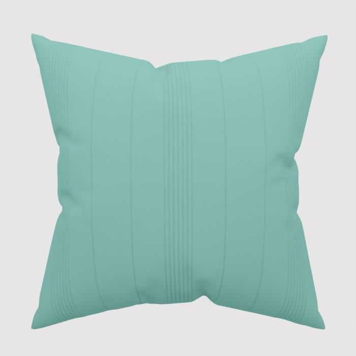 Cushion Cover 60x60 Cm ADELE Lagoon Blue, by Soleil d'Ocre
