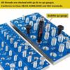 Sturdy Bolt and Nut Identifier Gauge Durable 38-Hole Screw Gauge  Nut and Bolt Thread Checker
