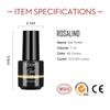 ROSALIND 7ml Soak Off Гель-лак яркий для дизайна ногтей LED / УФ-лампа