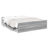 VidaXL Bed Frame with Drawers Sonoma Grey 150x200 Cm Engineered Wood, Bed, Storage Bed, Double Bed Frame, Bed 3280291
