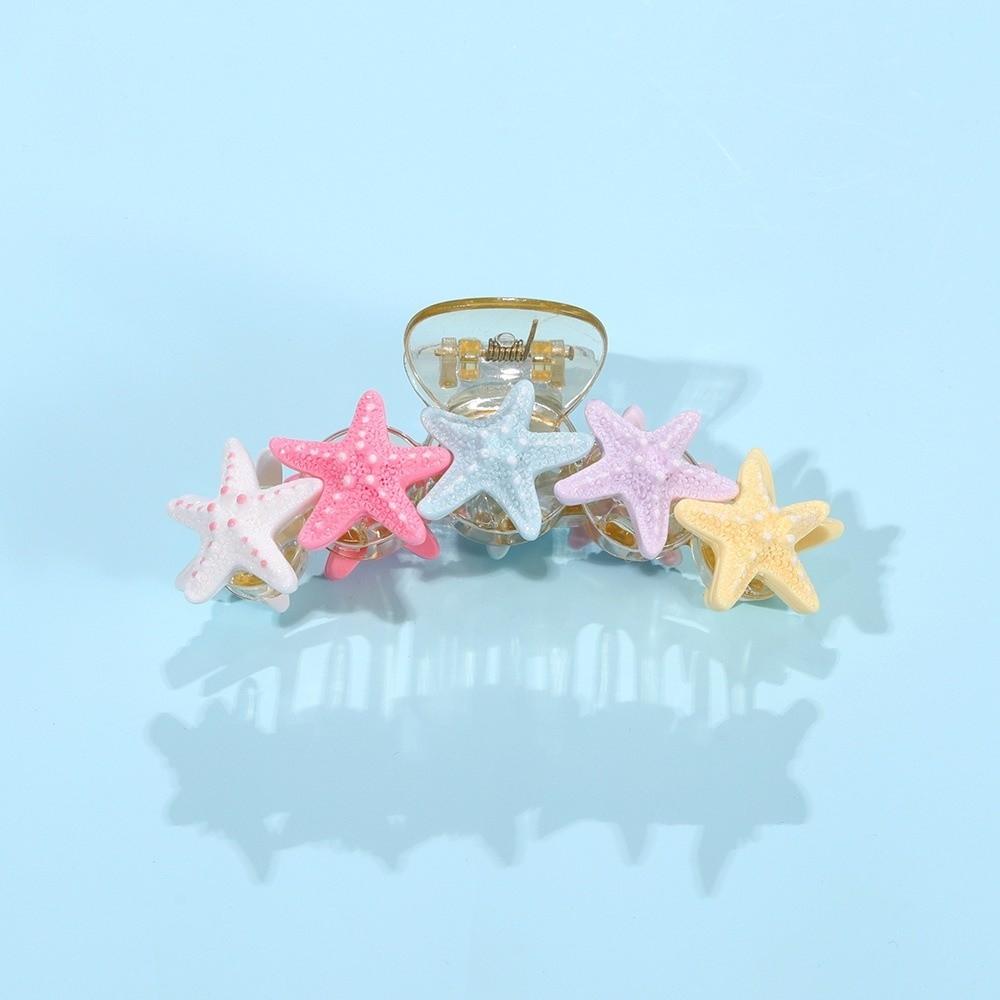 Non-slip Starfish Hair Claw Clip Large Hair Grab Clip Y2K Beach Shark Clip Pool Party