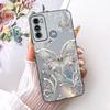 Case For Motorola Moto G60 Cover 6.8" Popular Butterfly Flower Soft Black Silicone Phone Case For Motorola Moto G40 Fusion Shell