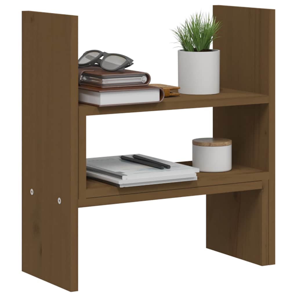 Vidaxl Podstawka Na Monitor, Miodowy Brąz, (39-72)X17X43 Cm, Sosnowa