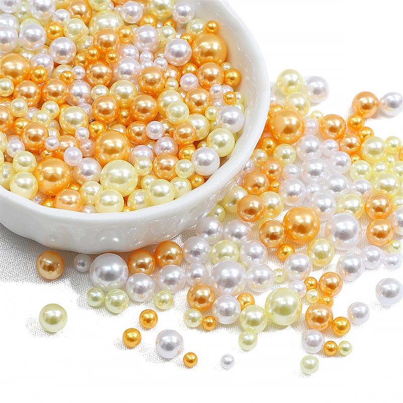 200 шт., 3-8 мм, цветные бусины из АБС-пластика, круглые искусственные жемчужные бусины для самостоятельного изготовления ювелирных изделий, украшения дома, художественный искусственный жемчуг для наполнителей ваз