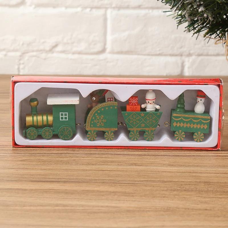 Рождественский поезд украшение мини рождественская елка олень для домашнего декора рождественский подвесной Навидад Ноэль подарки на Новый год счастливые подарки