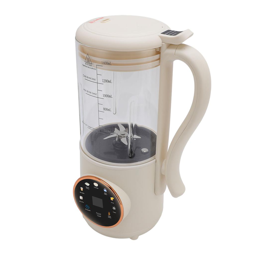 1.4 л Машина для приготовления орехового молока Многофункциональная машина для приготовления соевого молока Соковыжималка с таймером Автоматическая очистка Функция поддержания тепла