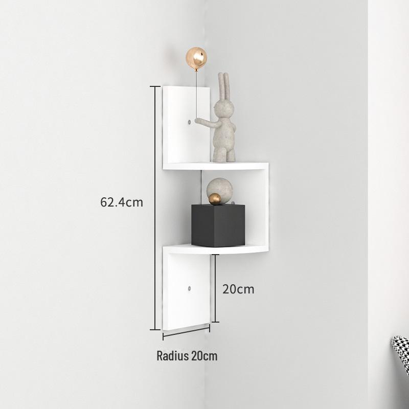 Угловая настенная полка без перфорации - треугольная кухонная книжная полка и шкаф