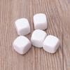 10Pcs Kids Educational Toy Board Game Dices Set White Dices Mathematical Tool 6 Sided Dices Acrylic Round Corner Dices