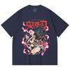 230 Gsm 100% Cotton Demon Slayer V71 Nezuko Demon Print Unisex Heavy Cotton T Shirt