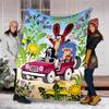 Krtek Theme Printed Blanket - Perfect for Couch, Bed, Travel & Outdoor Use | Machine Washable, Cozy & Durable.