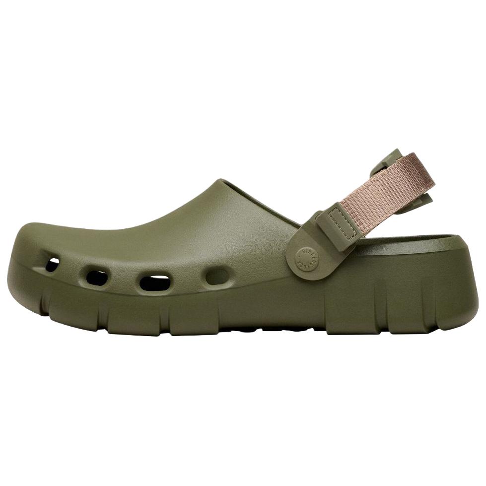Birkenstock Birki Flow EVA Клоги Унисекс Хаки Обычные Свободная Посадка 1030473