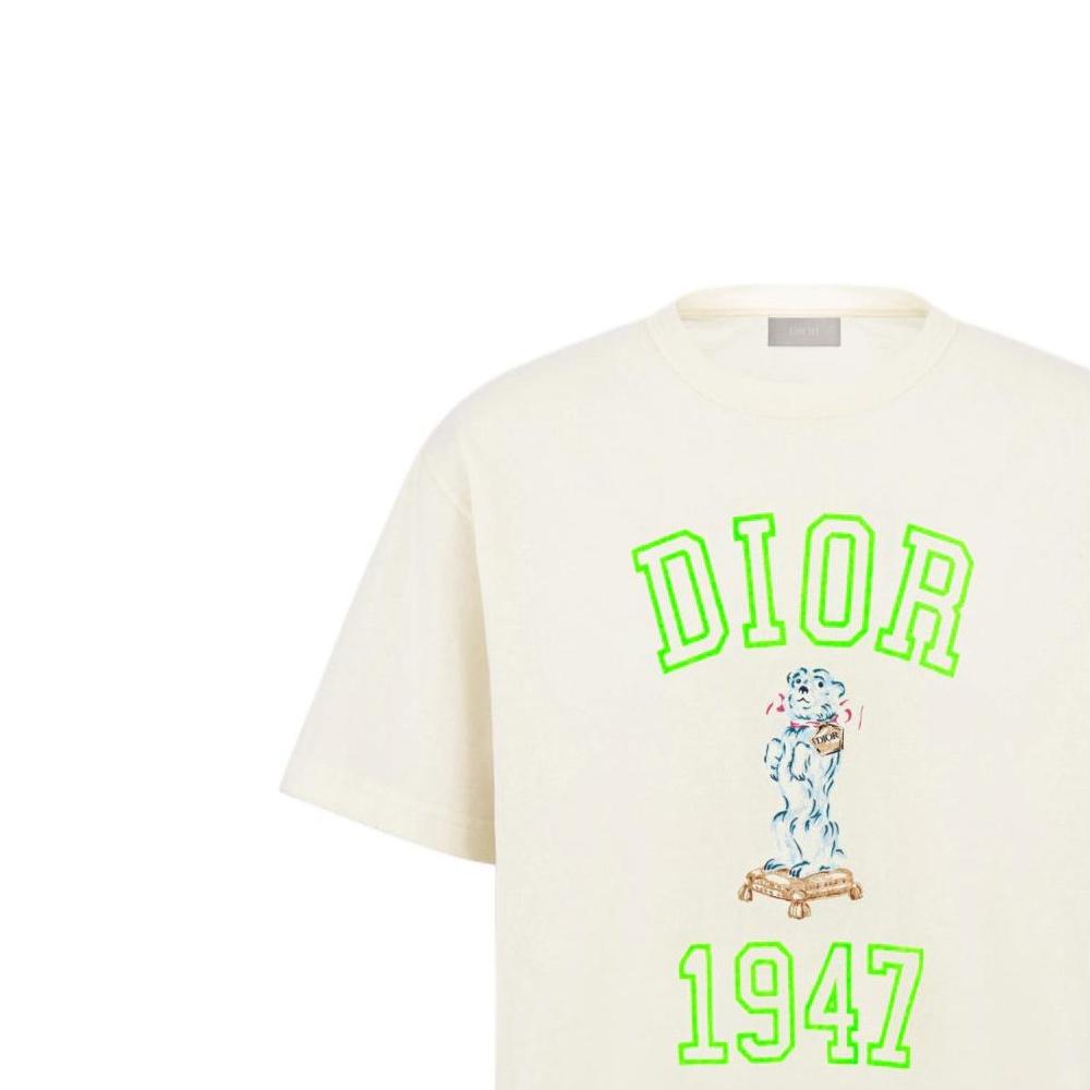DIOR Relaxed Fit Bobby T Shirt T Shirt Men's Ivory White 483J635A0817-C186