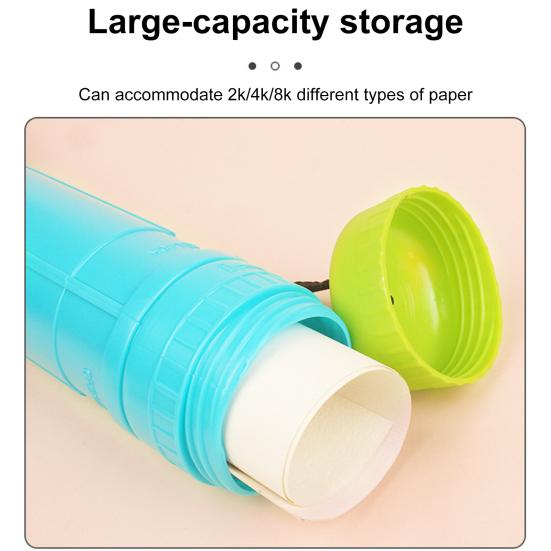 Telescopic Painting Tube Waterproof Art Transport Storage Holder for Document Artwork Drawing Posters Adjustable Blueprint Carrier