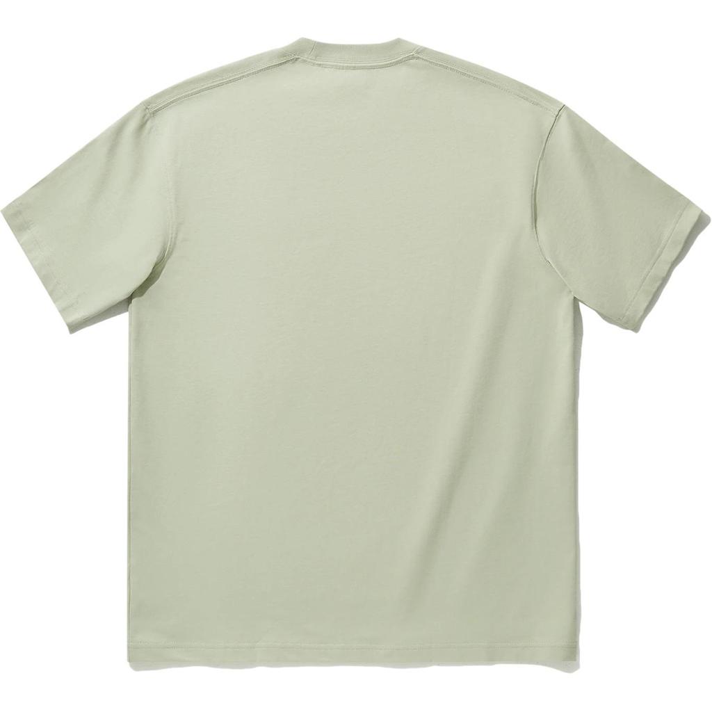 Li Ning Футболка с круглым вырезом, удобная, универсальная, дышащая, с коротким рукавом, унисекс, цвет пустынно-зеленый AHSUD47-4