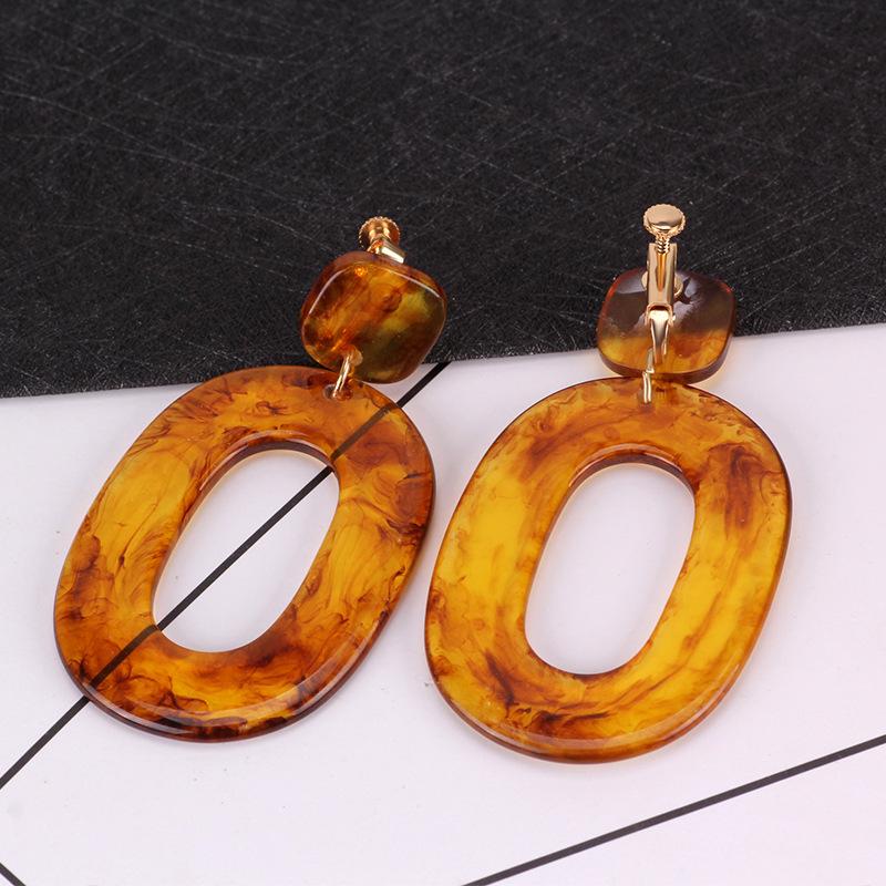 Suijue Jewelry, Модные Геометрические Акриловые Серьги, Клипсы, Персонализированные Модные Серьги, Серьги.