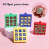 Keychain Chess OX Game Key Chain Pendant Lightweight Portable Puzzle Game Key Ring for Children Adults