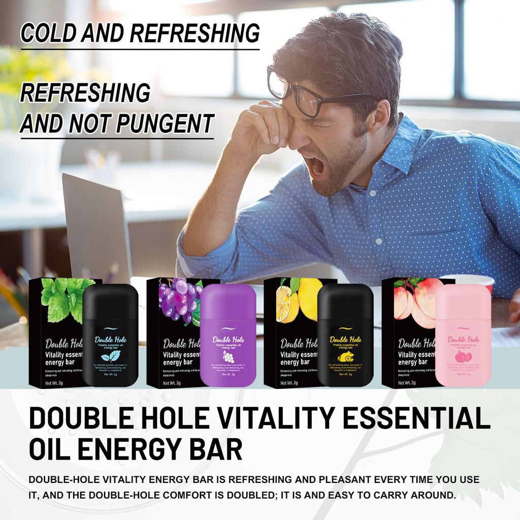 Vitality Mint Energy Bar 2g Refreshing And Refreshing Driving Fatigue And Drowsiness Vitality Nasal Suction Double Hole Refreshing Bar
