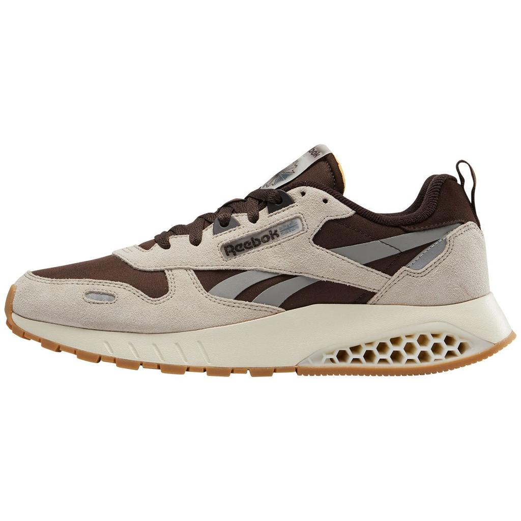 Reebok КЛАССИЧЕСКИЕ КОЖАНЫЕ HEXALITE Комфортные Универсальные Низкие Беговые Кроссовки Унисекс Коричневые 100201105