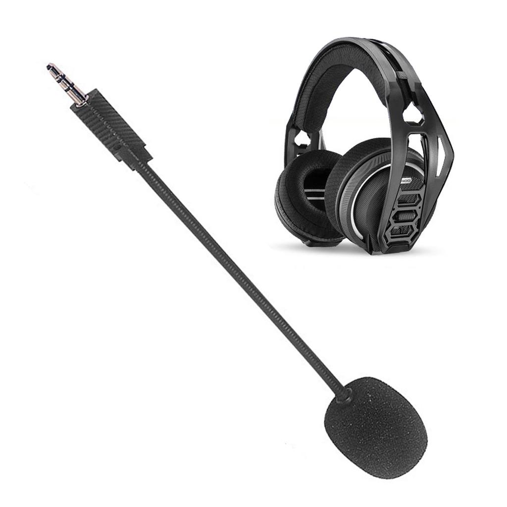 3.5mm Detachable Gaming Microphone Boom for Plantronics Rig 400 Headsets Clearly Voice Pickup Mic Boom Foam Filter