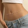 Retro Rhinestone Fashion Metal Simple Female Belt Sexy Waist Chain Korean Style Belt Dress Ornament