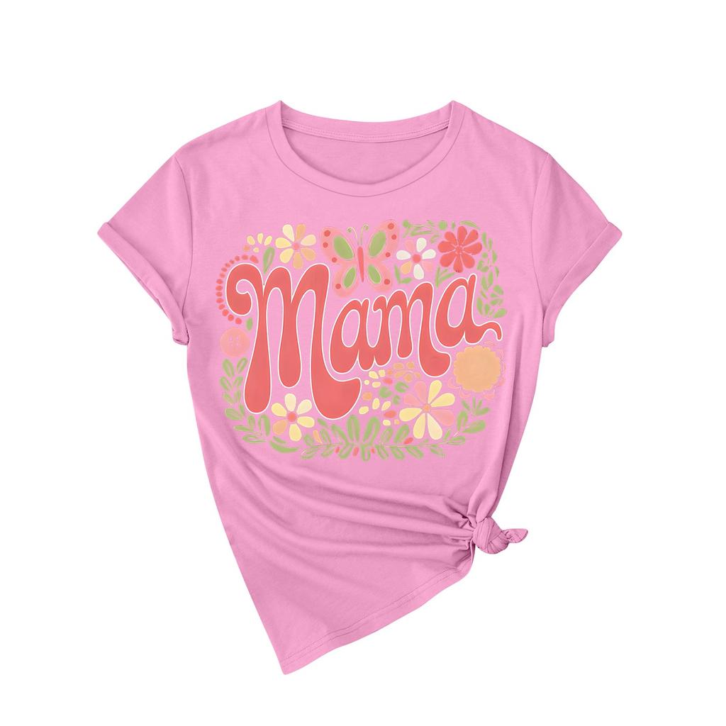 Футболка свободного покроя унисекс с круглым вырезом и принтом